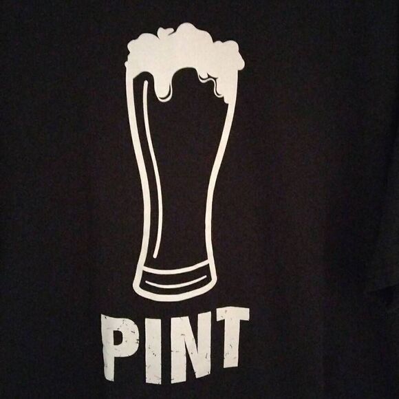 Big Pint Tshirt, XLarge, Black, Delta, - Picture 1 of 6
